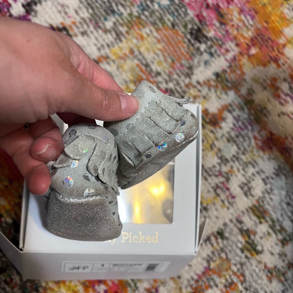 Freshly Picked Baby Moccasins - Rainbow Dots - Picture 7 of 9